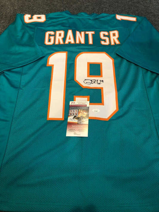 MVP Authentics Miami Dolphins Jakeem Grant Autographed Signed Jersey Jsa  Coa 98.10 sports jersey framing , jersey framing