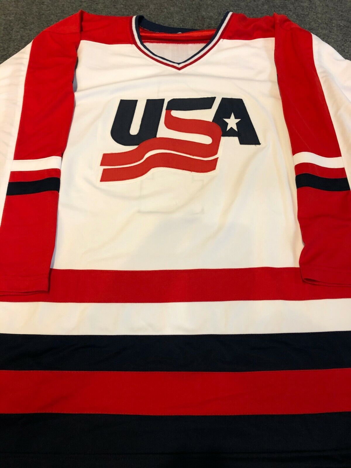 Mike Richter Autographed Signed Usa Hockey Jersey Jsa Coa