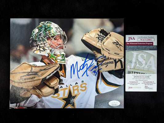 MVP Authentics Dallas Stars Marty Turco Autographed Signed 8X10 Photo Jsa Coa 58.50 sports jersey framing , jersey framing