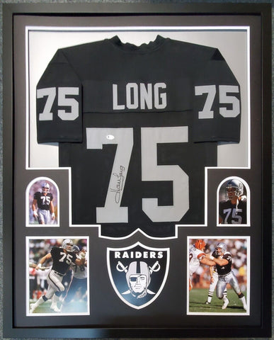 Framed Oakland Raiders Howie Long Autographed Signed Jersey Beckett Coa