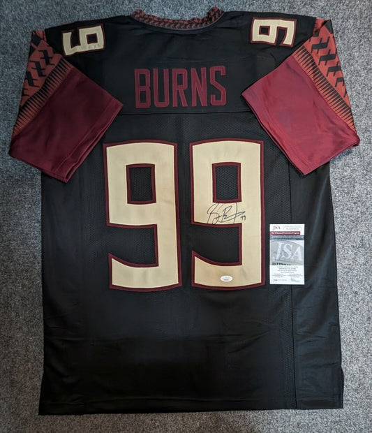 MVP Authentics Florida State Seminoles Brian Burns Autographed Signed Jersey Jsa Coa 143.10 sports jersey framing , jersey framing