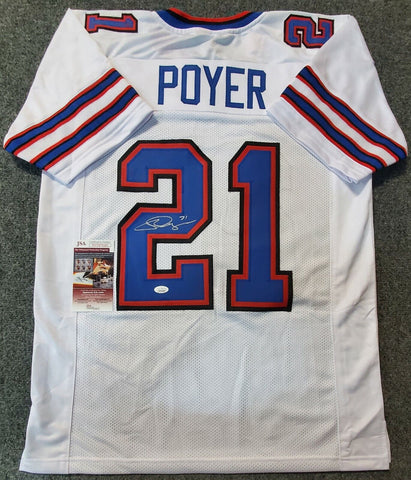 Framed Autographed/Signed Jordan Poyer 33x42 Buffalo Red Football Jers –  Super Sports Center