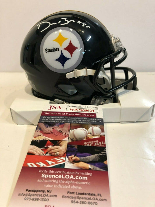 MVP Authentics Devin Bush Autographed Signed Pittsburgh Steelers Speed Mini Helmet Jsa Coa 116.10 sports jersey framing , jersey framing