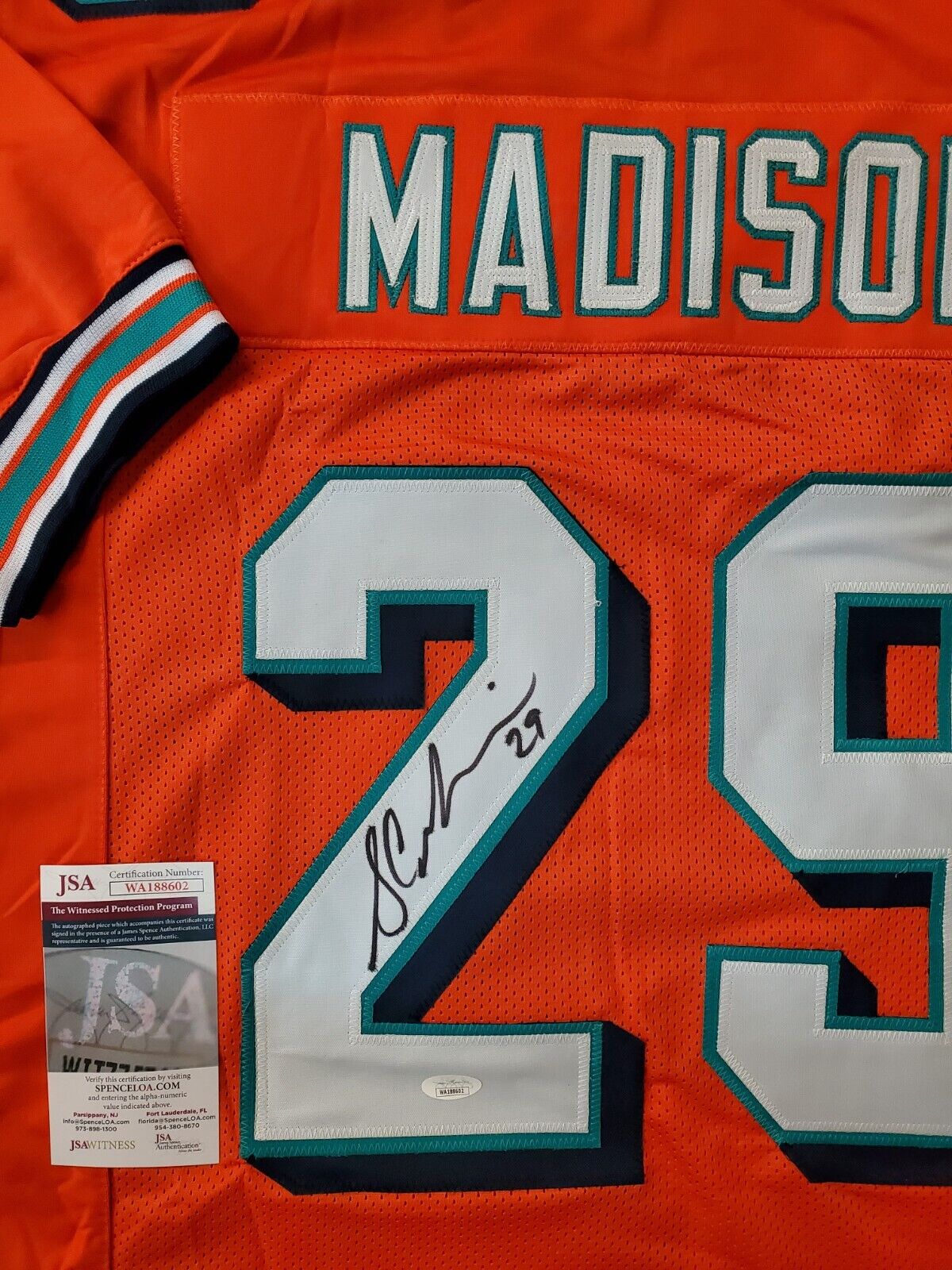 Miami Dolphins Sam Madison Autographed Signed Jersey Jsa Coa – MVP  Authentics