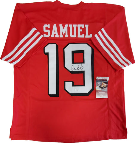 Deebo Samuel Signed 49ers Black Jersey (JSA COA) San Francisco Wide Re –