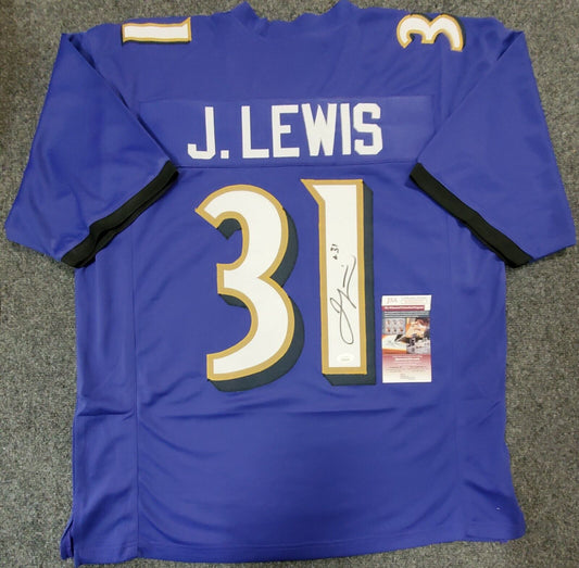 MVP Authentics Baltimore Ravens Jamal Lewis Autographed Signed Jersey Jsa Coa 121.50 sports jersey framing , jersey framing