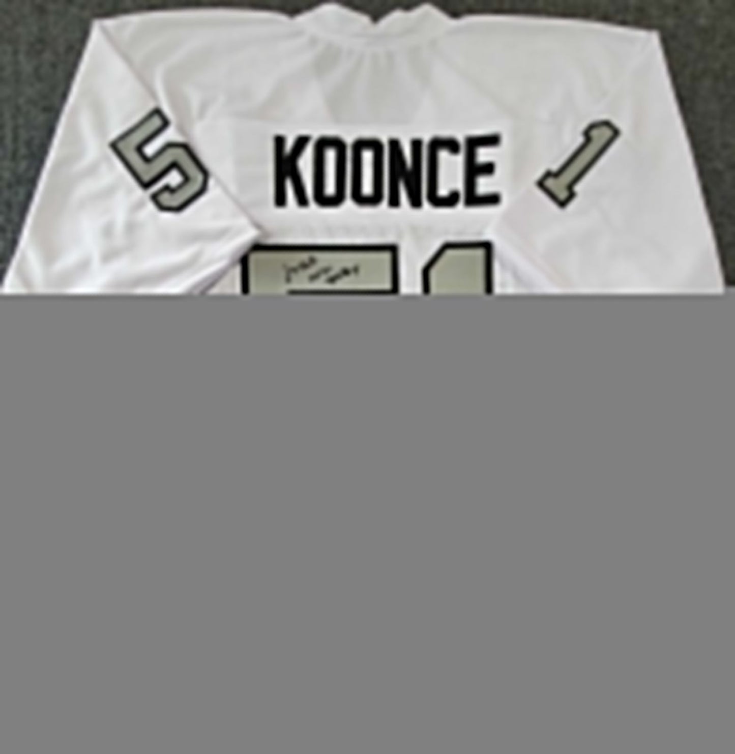 MVP Authentics Las Vegas Raiders Malcolm Koonce Autographed Inscribed Jersey Jsa Coa 112.50 sports jersey framing , jersey framing