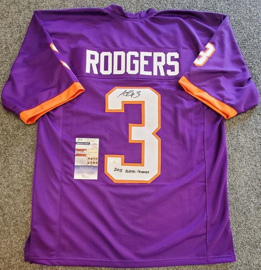 MVP Authentics Clemson Tigers Amari Rodgers Autographed Signed Inscribed Jersey Jsa  Coa 144 sports jersey framing , jersey framing