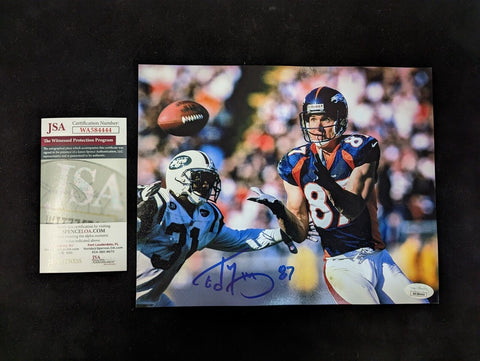 Kj Hamler Autographed Signed Denver Broncos 11X14 Photo Jsa Coa