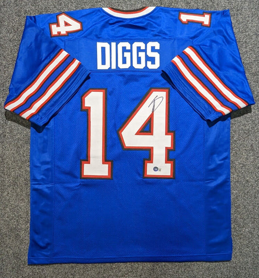 MVP Authentics Buffalo Bills Stefon Diggs Autographed Signed Jersey Beckett Holo 153 sports jersey framing , jersey framing