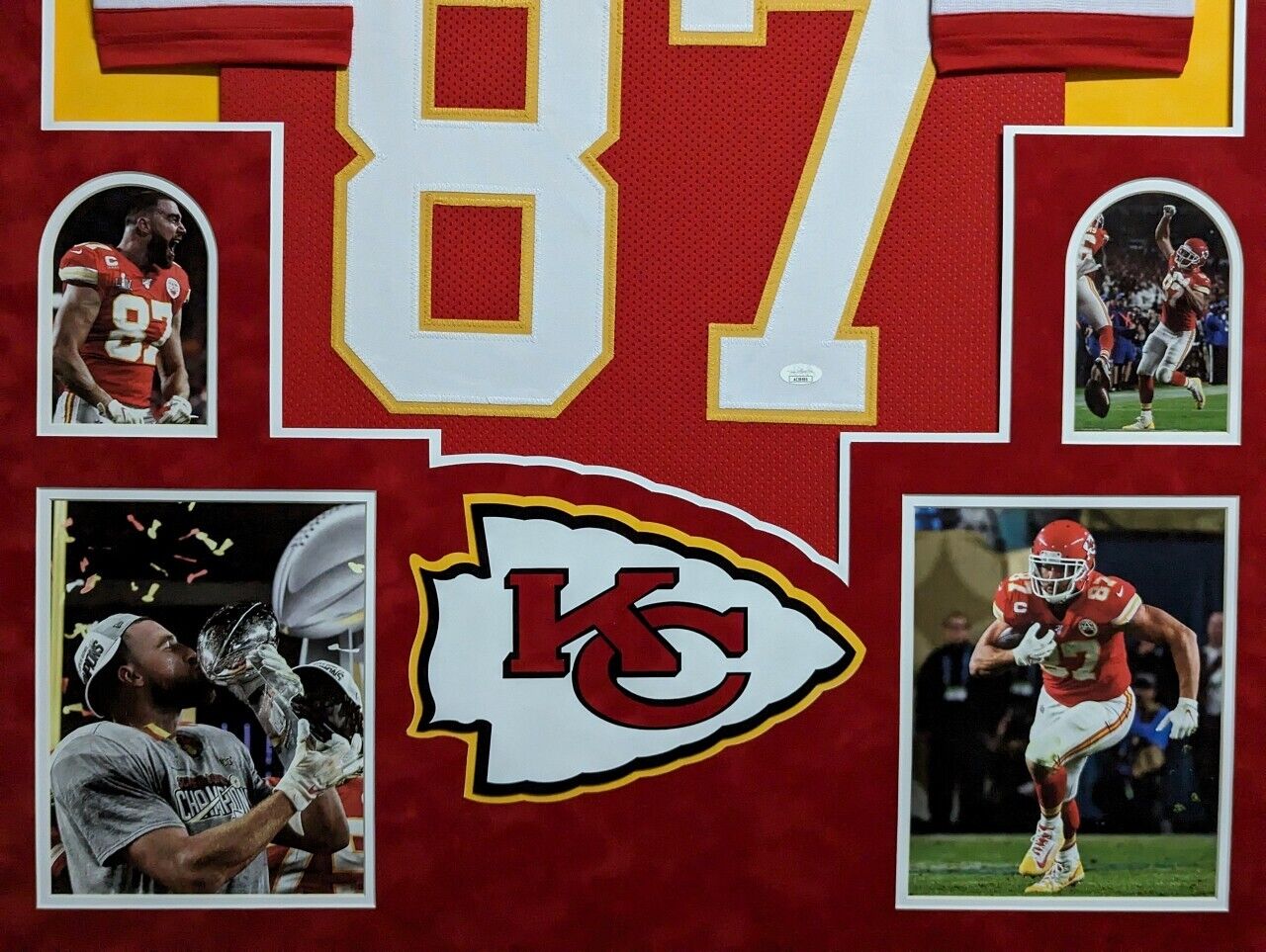 Travis kelce clearance signed jersey