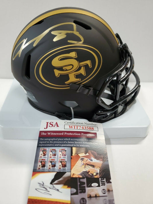 MVP Authentics San Francisco 49Ers Vernon Davis Autographed Eclipse Mini Helmet Jsa Coa 90 sports jersey framing , jersey framing