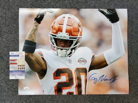 MVP Authentics Cleveland Browns Greg Newsome Ii Autographed Signed 16X20 Photo Jsa Coa 90 sports jersey framing , jersey framing