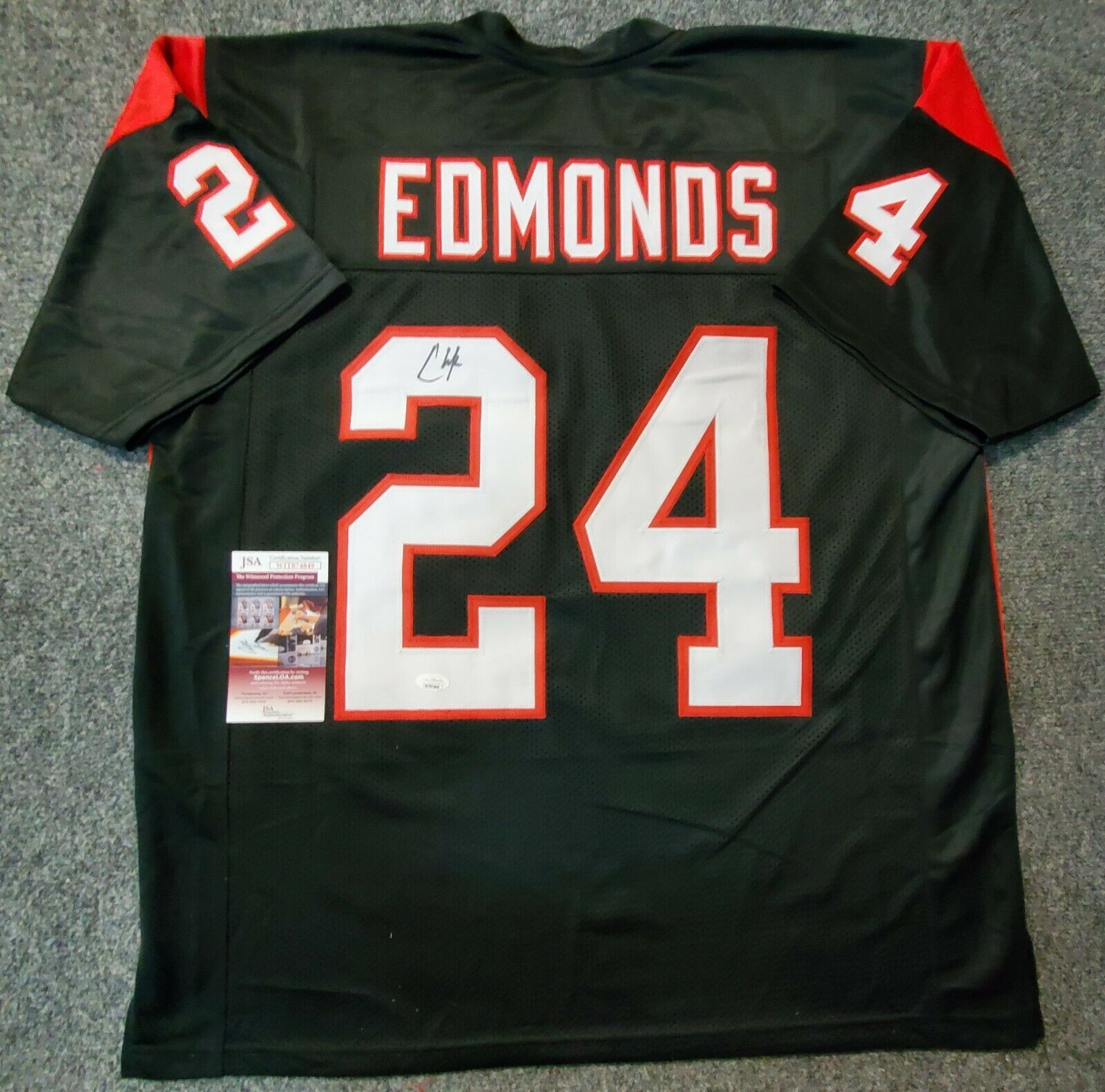 MVP Authentics Central Dauphin East Panthers Chase Edmonds Autographed Signed Jersey Jsa Coa 99 sports jersey framing , jersey framing