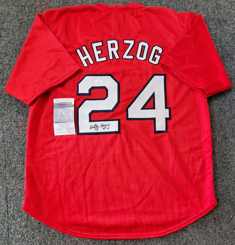 St Louis Cardinals Style Whitey Herzog White Rat Signed Custom Jerse –  MVP Authentics