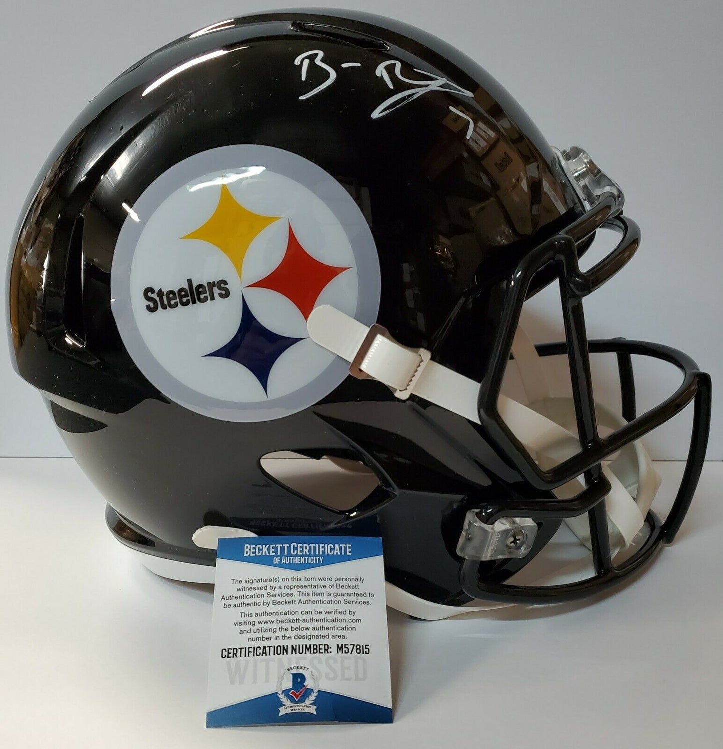 Ben Roethlisberger Signed Steelers Full Size Speed Replica Helmet Fana –  MVP Authentics