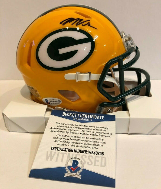 MVP Authentics Marquez Valdes-Scantling Autographed Signed G.B. Packers Mini Helmet Beckett Coa 89.10 sports jersey framing , jersey framing