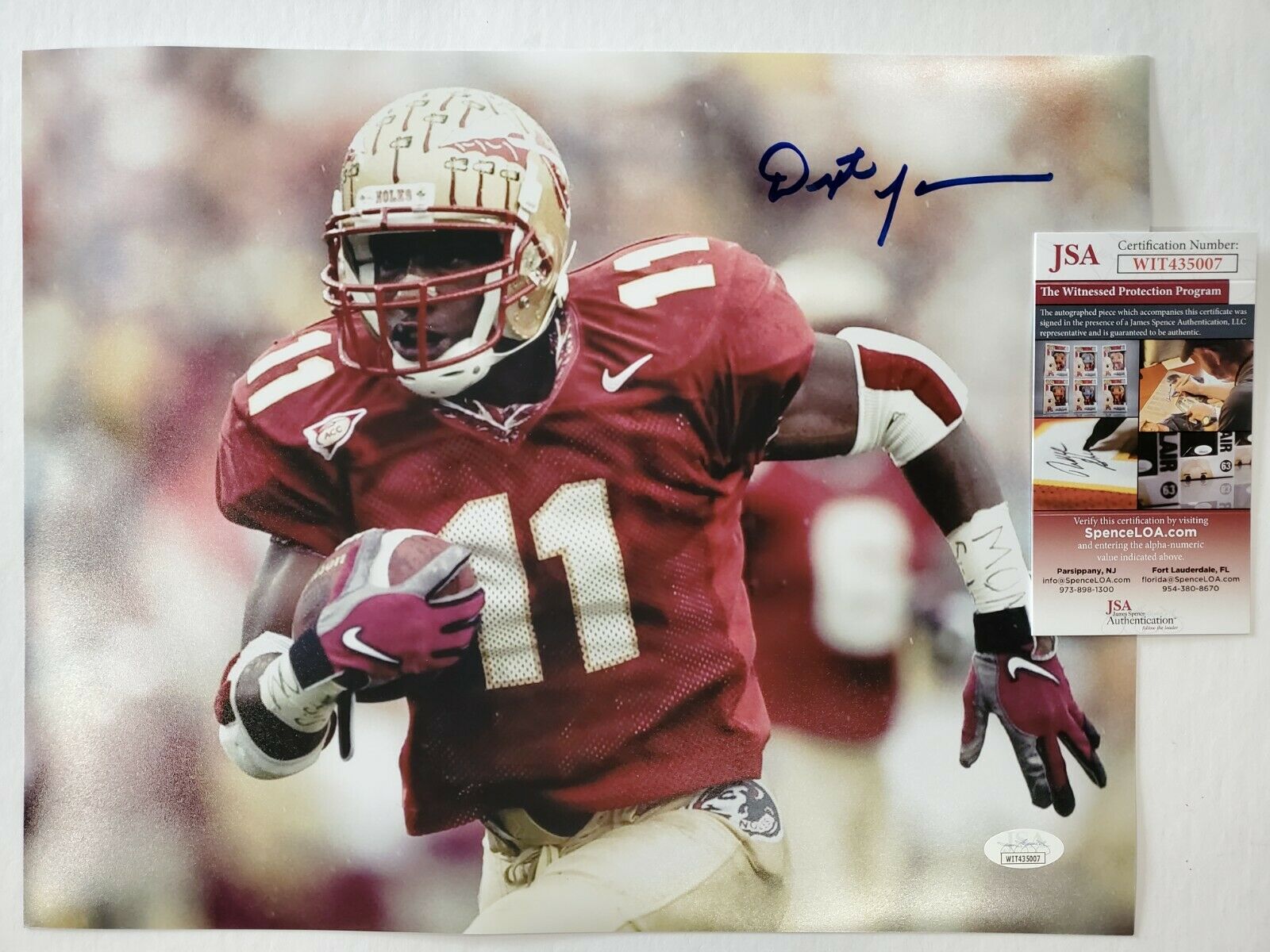 CAM AKERS online NCAA FLORIDA STATE SIGNED AUTOGRAPHED PHOTO 8 X 10 FRAMED MATTED JSA